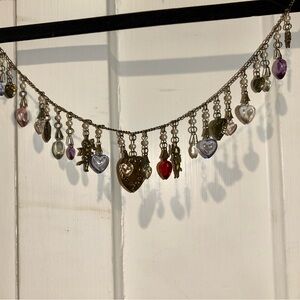 Valentines charm necklace.